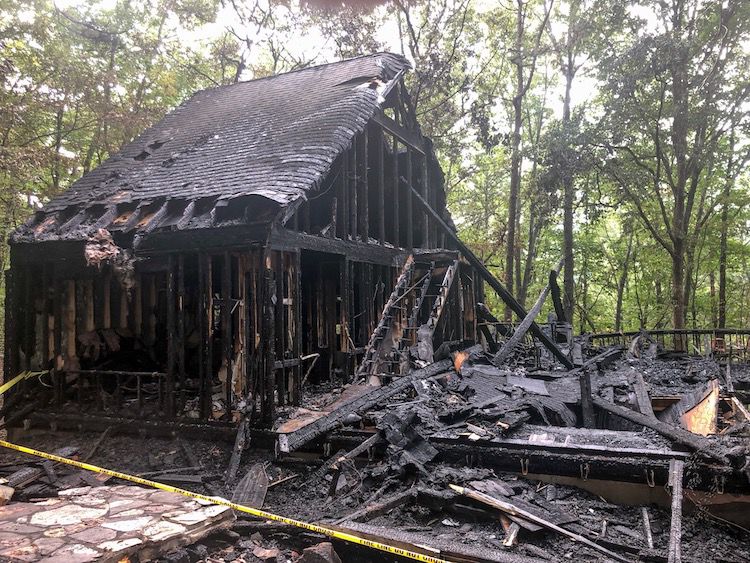 Fire at 81 Lady Slipper Lane "largest complete loss to a house in Big Canoe since October 2016"